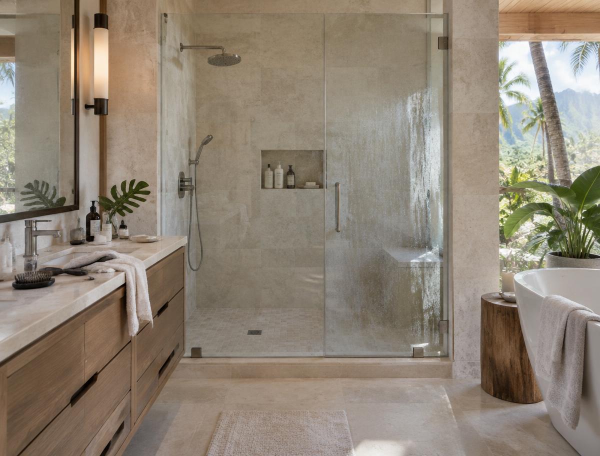 Bathroom before cleaning